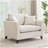 46.3 Inch Oversized Chenille Armchair, Comfy Chair and a Half with Removable Pillow for Living Room, Bedroom, Office, Cream-1563026322