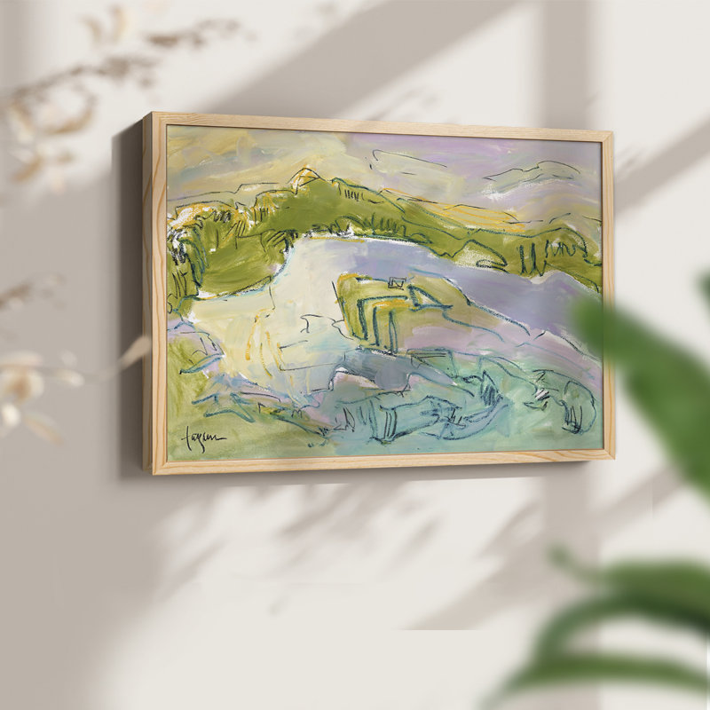 Treasured Island -Framed Print - Restickable, Naturel, H 16 po x l 20 po