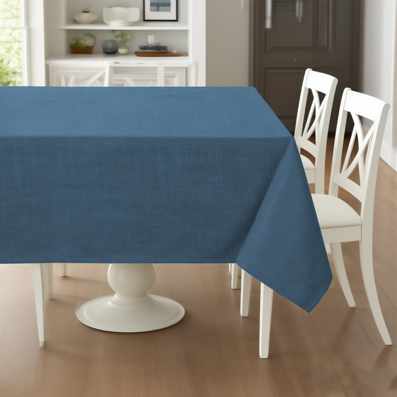 Premium Linen Textured Solid Table Cloths  Spill-Proof Waterproof Table Cover for Dining Buffet Tablecloth Feature Extra Soft and Thick Fabric Wrinkle Free