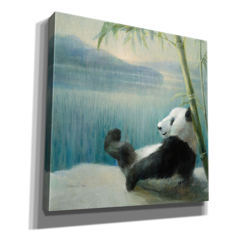 "Eping Graffiti" Resting In Bamboo "par Danhui Nai, art mural sur toile, H 12 po x l 12 po