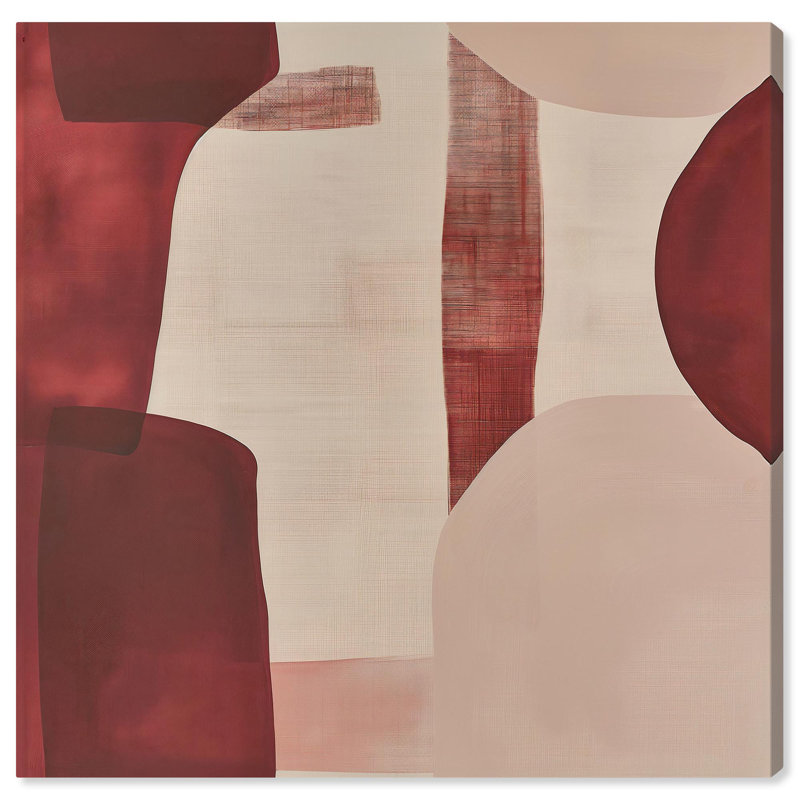 «Scarlet Beacons Canvas Boho» par Art Remedy, Toile tendue, H 20 po x l 20 po x P 1,5 po