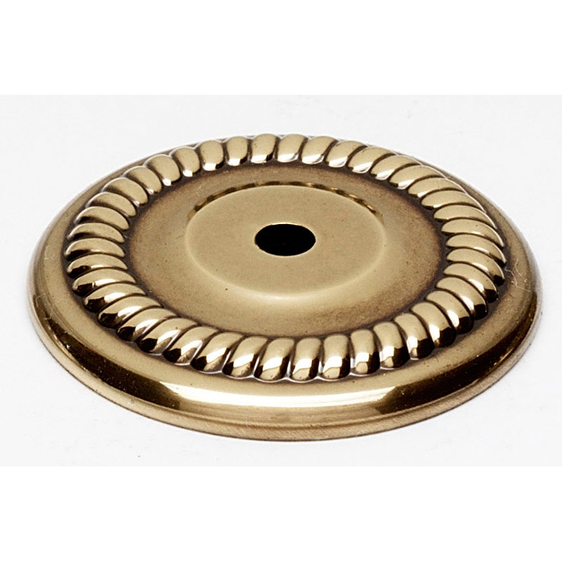 Traditional Brass Back Plate, Polished Antique