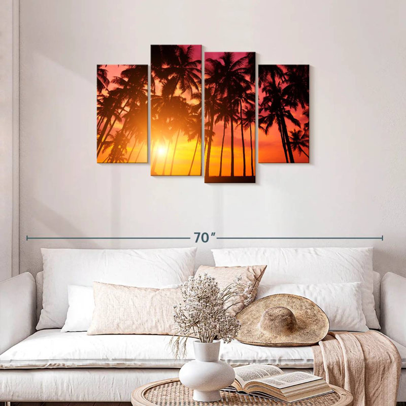 Harnek Palm Trees At Sundown, 27'' H x 43'' W