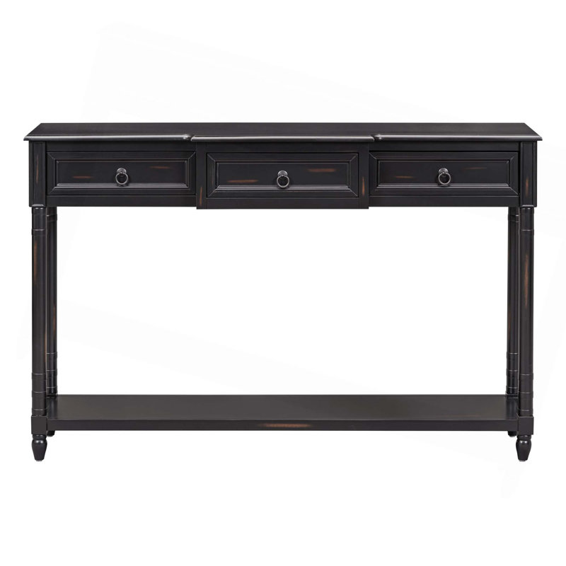 Console Console avec tiroirs pour le vestibule et tiroirs, Espresso