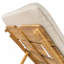 Chaise longue d'extérieur avec roulettes Riviera, structure en bois d'acacia (ensemble de 2)