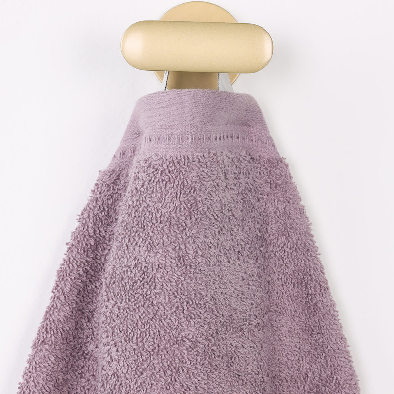 Honeycomb Textured Waffle Border Cotton Medium Weight Face Towels Washcloths, Sea Fog