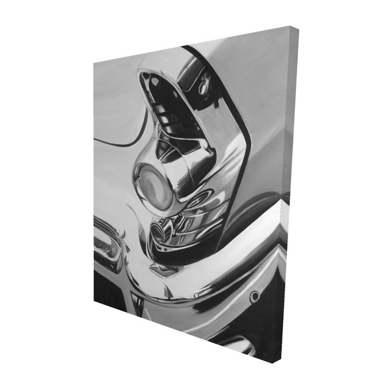 Beautiful chrome car - Transportation Bedroom canvas decor