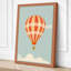 Hot Air Balloon at Dawn Mid-Century - Wrapped Canvas-827483685-827483690