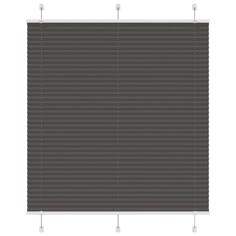 Room Darkening Pleated Shade, 120cmW x 100cmL, Black