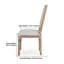 Ensemble de 2 chaises de salle à manger rembourrées avec pieds en bois d'hévéa-1419796405-1419796401
