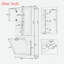 Grande armoire de rangement pour salle de bain avec tablettes réglables, grand panier rabattable et armoires fermées-1253132169
