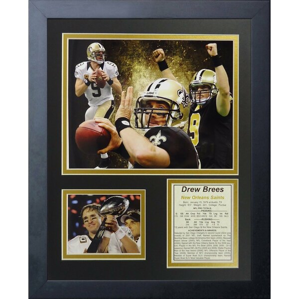 Legends Never Die Drew Brees Framed Memorabilia