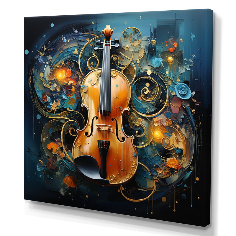 Music Symphonic Fusion Layers - Impression, H 24 po x l 24 po x P 1 po, Toile tendue