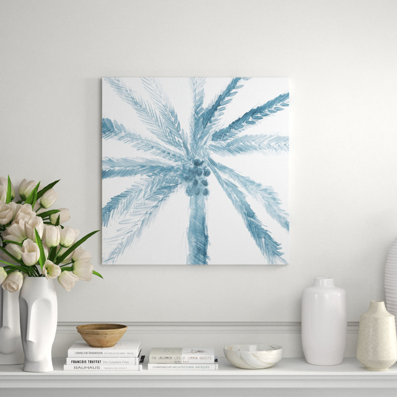 Palm Palms II Print by Barclay Butera, 47" H x 47" W x 1.5" D, Image Brush Gel
