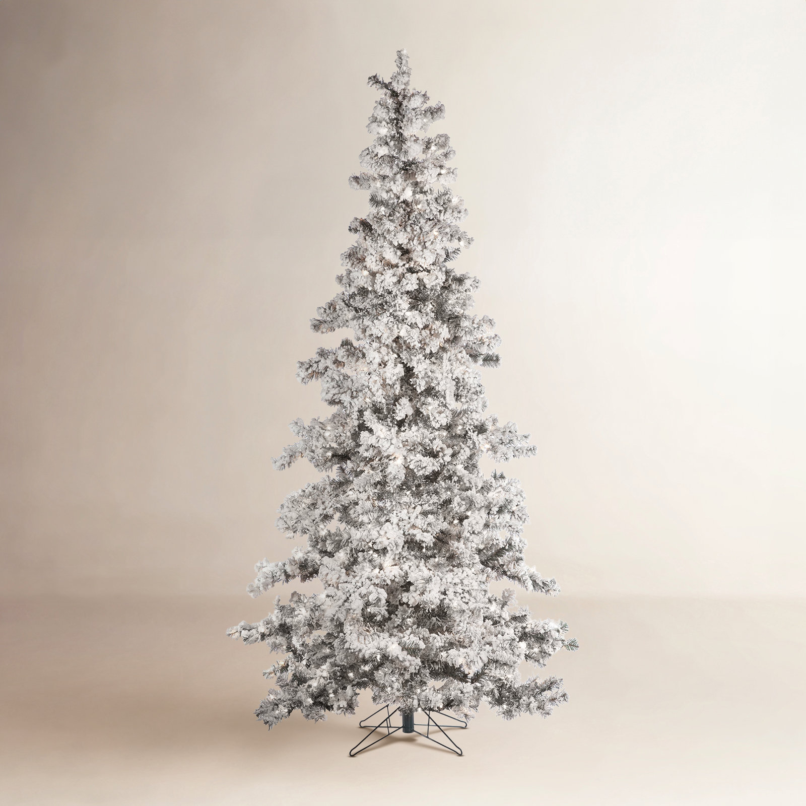 Frosted 7.5' Pre-Lit Spruce Christmas Tree