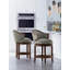 Gimlet Upholstered Stool with Solid Wood Frame-59137871-59137937-59138238