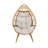 Demar 1 Person Egg Chair with Cushions