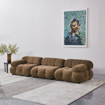 Leeven Upholstered 76'' Loveseat
