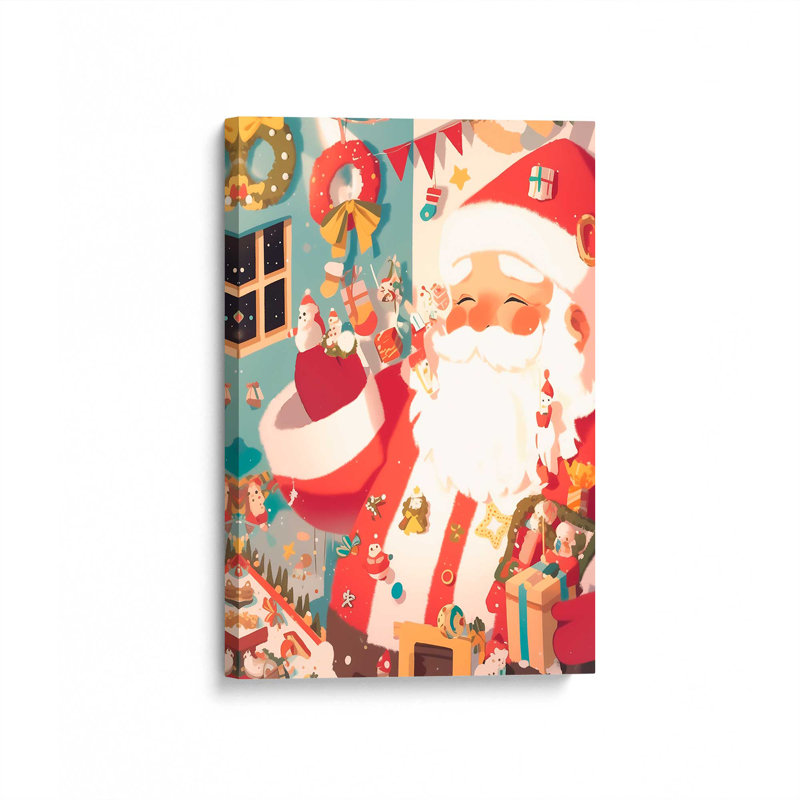 «Santa's Nook I» par Melissa Wang, reproduction d'art sur toile, H 18 po x l 12 po