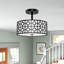 Plafonnier semi-encastré 3 lumières 12,6 po Rushda-25904955