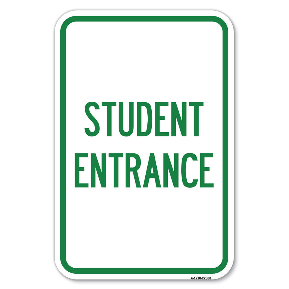 Student Entry Logo SignMission Student Entrance/22830 | Wayfair