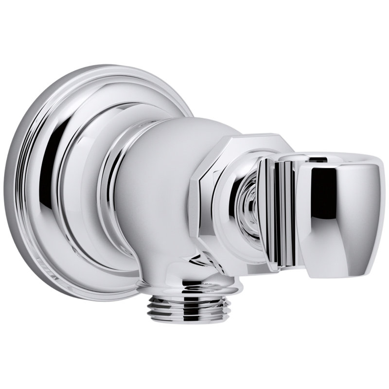 Artifacts® Wall-Mount Handshower Holder and Supply Elbow, Polished Chrome