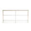 Vienna Low Bookcase W/ Glass Top-1055280815-1055280819