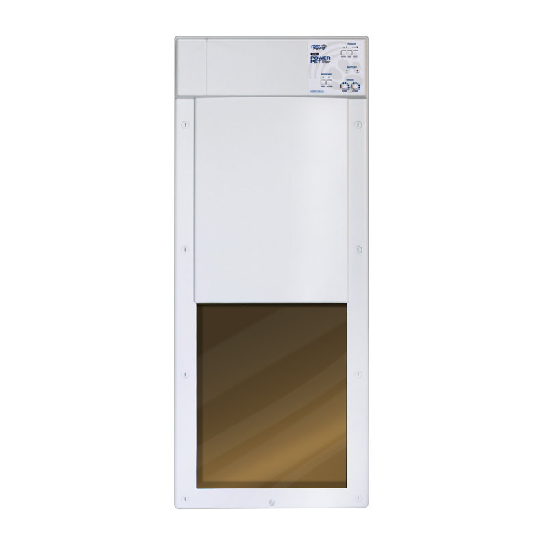 20'' W x 40.6'' H Metal Door Mounted Electronic Pet Door