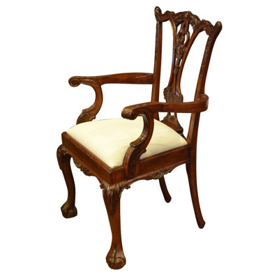 Chaise avec accoudoirs Chippendale