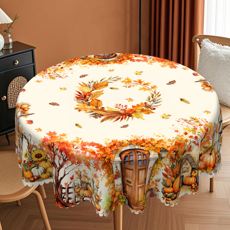 Nappe 1pc Autumn Harvest, Rond 60 po
