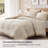 -Piece King/Cal King Cotton Blend Comforter Bedding Sets, Botanical Beige Home