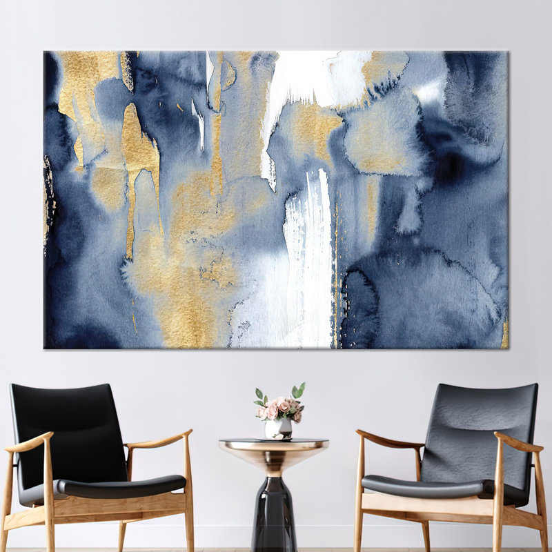 Modern Abstract Painting - Trendy Contemporary Wall Art Decor, Does Not Apply, 20 cm H x 30 cm W, Wrapped Canvas
