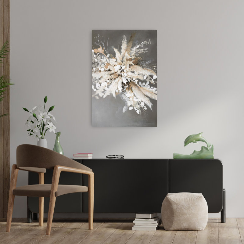 Feuilles légères 1, art contemporain abstrait, H 36 po x l 24 po