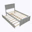 Lit plateforme avec lit gigogne simple-975025690