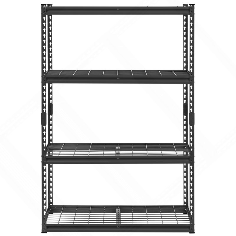 Tablettes de rangement Étagères de garage robustes réglables à 4 niveaux 2400 lb