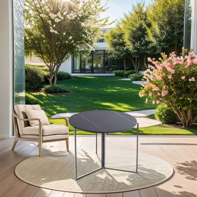 Table de salle à manger Grane , Carrera noir, 43"