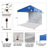 8 Ft. W x 8 Ft. D Pop Up Canopy Instant Tent with 1 Removable Sidewall-108164452