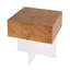 Table d'appoint carrée en acrylique l 20 po Clinesha