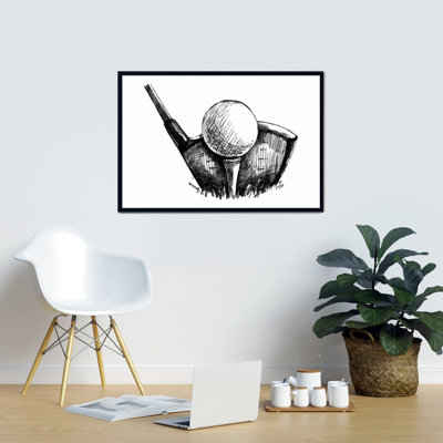 «Golf Ball Black and White» sur