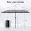 Aletse 13ft Rectangular Market Umbrella-1386245943