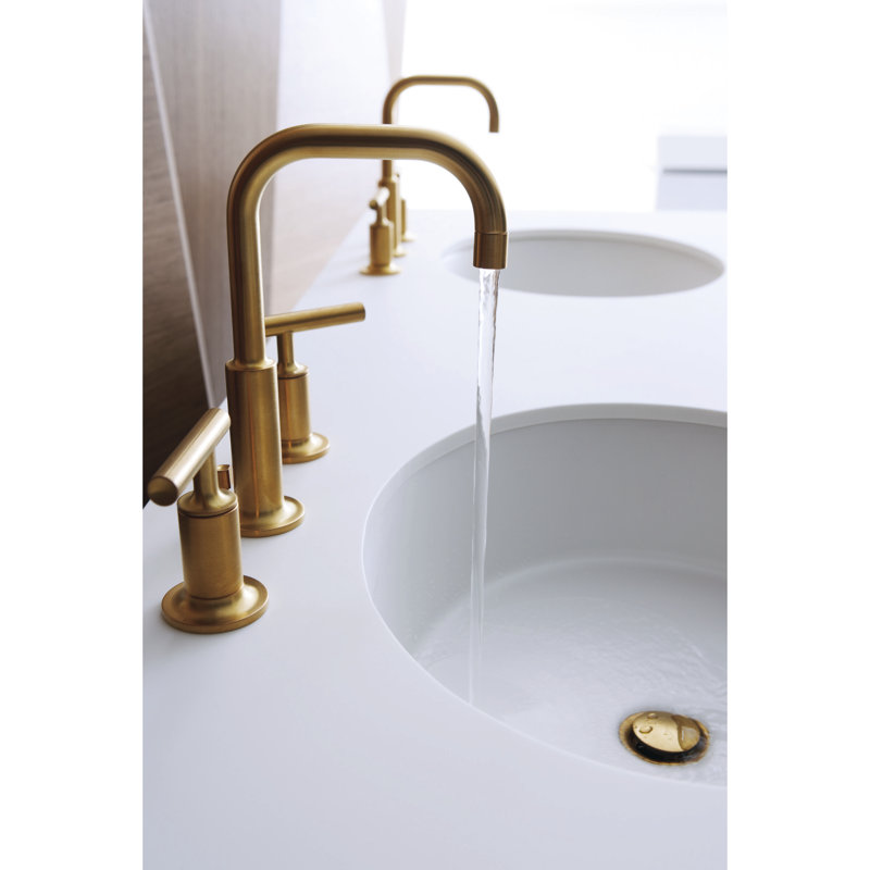 Purist Widespread Faucet, Vibrant Brushed Nickel