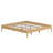 Modern Minimalist Platform Bed with Reinforced Slat Support System for Quick Assembly-1362319502