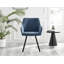 Eubanks Luxury Fabric Upholstered Dining Chair with Chrome Metal Legs - Modern Home-855081605-855081606