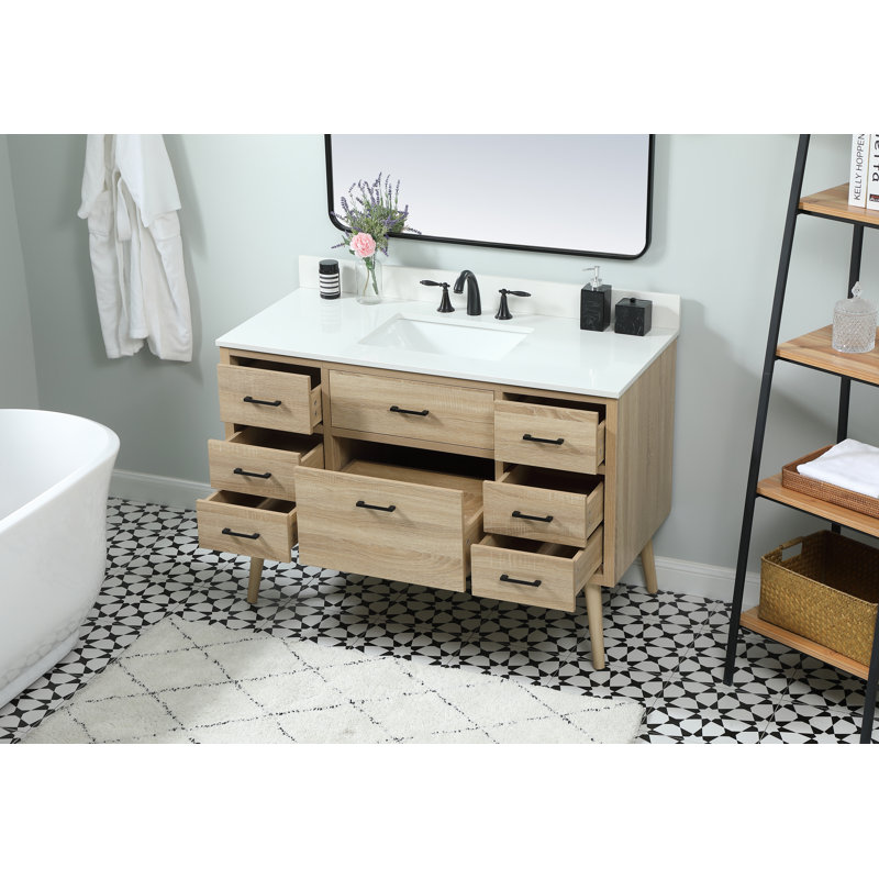 Steinfeldt 48' Single Bathroom Vanity Set, Bois de manguier