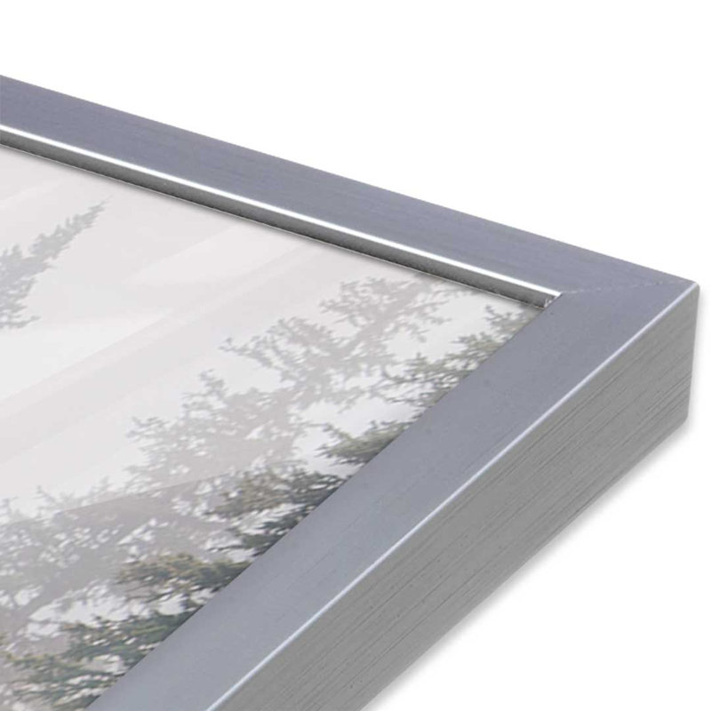 «Foggy Lake» par Garima Dhawan, reproduction d'art sur toile, H 48 po x l 36 po, Silver