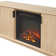 Aberforth Modern 70" TV Stand with Freestanding Electric Fireplace