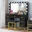Ensemble coiffeuse avec miroir lumineux Exdol-552719347