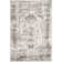 Fullwood Power Loom Traditional Faded Medallion Gray Rug