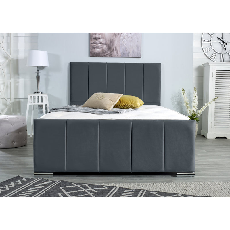 Rossing Upholstered Bed Frame, Small Double - W 129.5 x L 205.7cm, Steel