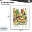 Estampe numérique pour cuisine et cuisine italienne, design par Nancy Overton-815843340-815843379